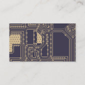 Carte de visite technologique geek soja et Eclipse (Dos)