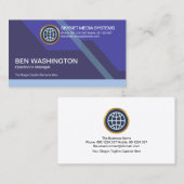 Carte De Visite Technology Futuristic Dynamic Colorful (Devant / Derrière)