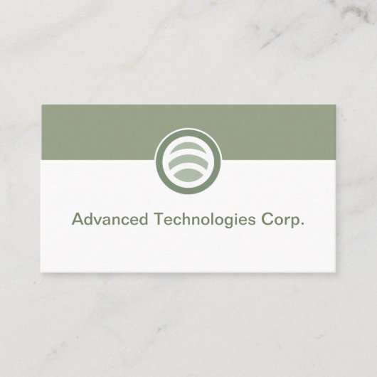 Carte De Visite Technology Logo Business Cards Design (Devant)