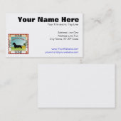 Carte De Visite Teckel [à poils durs] (Devant / Derrière)