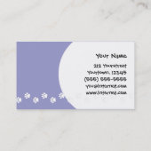 Carte De Visite Teckel de bande dessinée (à cheveux longs) (Dos)