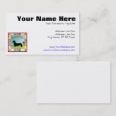 Carte De Visite Teckel [lisse] (Devant / Derrière)