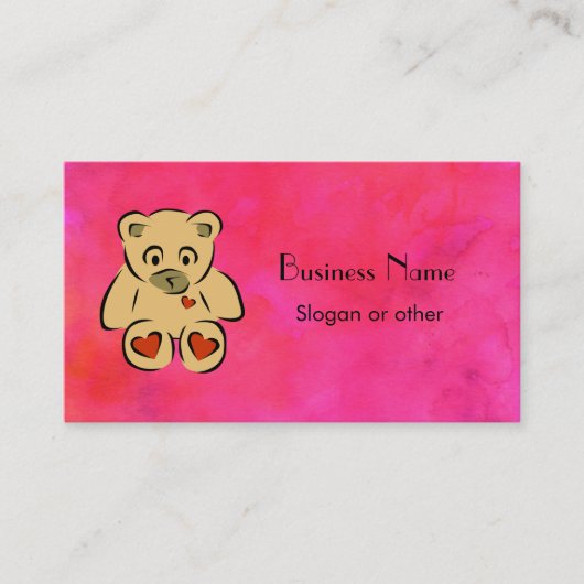 Carte De Visite Teddy Bear (Devant)
