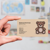 Carte De Visite Teddy Bear - Babysitter