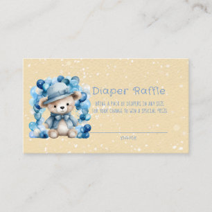 Carte De Visite Teddy Bear Balloon Arch Boy Diaper Raffin