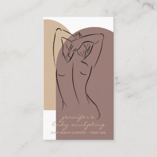 Carte De Visite Teint beige Sculpture Corps Contouring Pulvérisati
