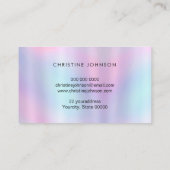 Carte De Visite teintes violettes abeille hexagones abeille (Dos)