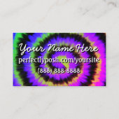 Carte De Visite Teinture à cravate foncée parfaitement Posh (Dos)