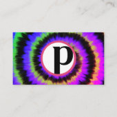 Carte De Visite Teinture à cravate foncée parfaitement Posh (Devant)