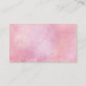 Carte De Visite Teinture à tarte rose (Dos)