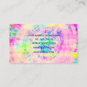 Carte De Visite Teinture colorée Teinture Néon été (Dos)