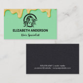 Carte De Visite Teinture de produit de cheveux | Logo Beauté (Devant / Derrière)