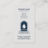 Carte De Visite Teinture et nettoyage à sec Vertical (Dos)