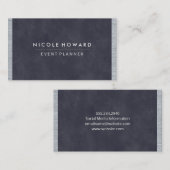 Carte De Visite Teinture métallique violet profond (Devant / Derrière)