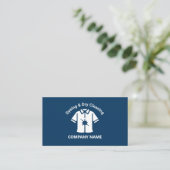 Carte De Visite Teinture & Nettoyage à sec Bleu (Debout devant)