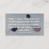 Carte De Visite Télécarte d'améthyste (Dos)