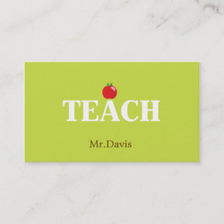 Carte De Visite Télécarte de professeur