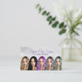 Carte De Visite Télécartes de salon de coiffure (Debout devant)