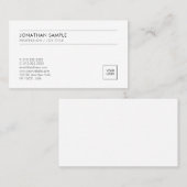 Carte De Visite Télécharger le logo élégant moderne simple profess (Devant / Derrière)