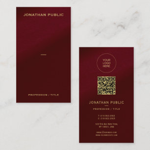 Carte De Visite Télécharger le logo ici Code QR personnalisé Texte