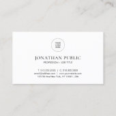 Carte De Visite Téléchargez le logo de votre entreprise ici Modèle (Dos)