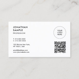 Carte De Visite Téléchargez votre logo Modern Elegant Professional