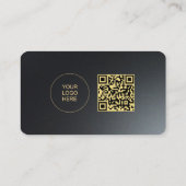 Carte De Visite Téléchargez votre logo Qwn personnalisé QR Code Bl (Dos)