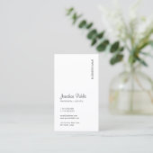 Carte De Visite Téléchargez votre logo Vertical Modern Elegant Mod (Debout devant)