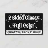 Carte De Visite Téléchargez votre propre conception personnalisée  (Dos)