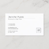 Carte De Visite Téléchargez votre propre logo de société Modèle pe (Dos)