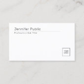 Carte De Visite Téléchargez votre propre logo de société Modèle pe (Devant)