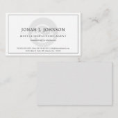 Carte De Visite Télémarketing Agent + Support Technique | Style Mi (Devant / Derrière)