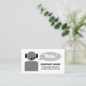 Carte De Visite Télémarketing des représentants du service client (Debout devant)