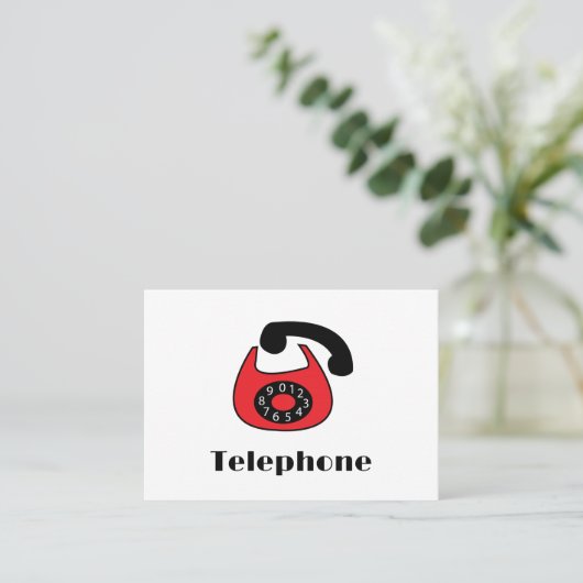 Carte De Visite Téléphone (Debout devant)