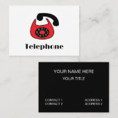 Carte De Visite Téléphone (Devant / Derrière)