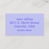 Carte De Visite Téléphones Call Me Card (Dos)