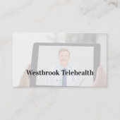 Carte De Visite Télésanté Médicale Services de télémédecine Entrep (Devant)