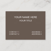 Carte De Visite Télévision Moderne Du Milieu Du Siècle (Dos)