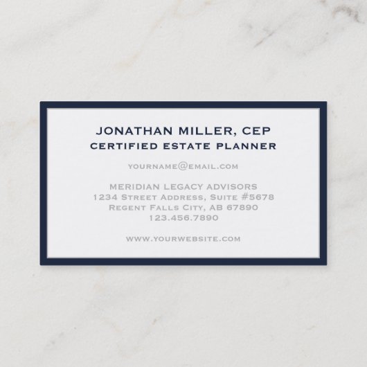 Carte De Visite Témoignage moderne simple (Dos)