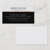 Carte De Visite Témoin expert professionnel (Devant / Derrière)