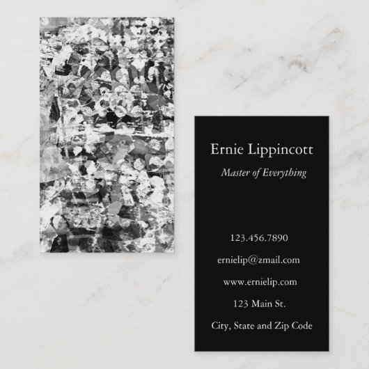 Carte De Visite Tempête Abstraite (Devant / Derrière)