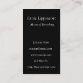 Carte De Visite Tempête Abstraite (Dos)