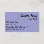 Carte De Visite Tempête Au-Dessus Du Guide Extérieur Des Prairies (Dos)