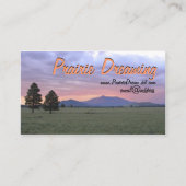 Carte De Visite Tempête Au-Dessus Du Guide Extérieur Des Prairies (Devant)