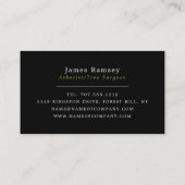 Carte De Visite Tempête - Chirurgien Arbre - Arboriste (Dos)