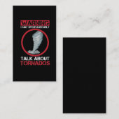 Carte De Visite Tempête cyclone Chaser ouragan Chasseur Météo (Devant / Derrière)