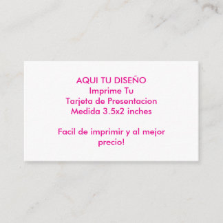 Carte De Visite Template para Tarjetas de Presentacion Your design