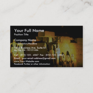 Carte De Visite Temple d'Amon, temple de Karnak, désert de Louxor