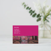 Carte De Visite TEMPLE DE L'EAU, Fuchsia Violet (Debout devant)