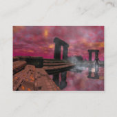 Carte De Visite TEMPLE DE L'EAU, Fuchsia Violet (Dos)